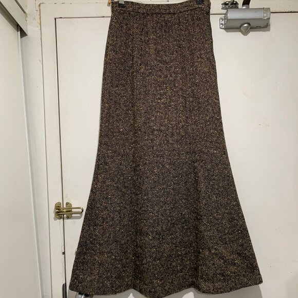 VINTAGE LINDZON MAXI TWEED SKIRTS SIZE 11 - Picture 4 of 8